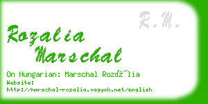 rozalia marschal business card